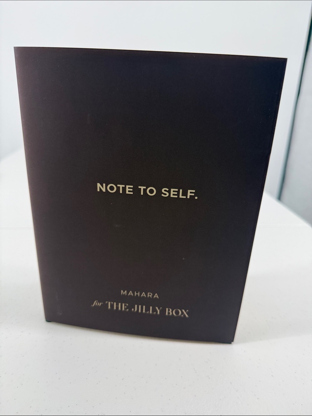 Mahara Mindfulness Note To Self Brown Notebook – The Jilly Box Collaboration